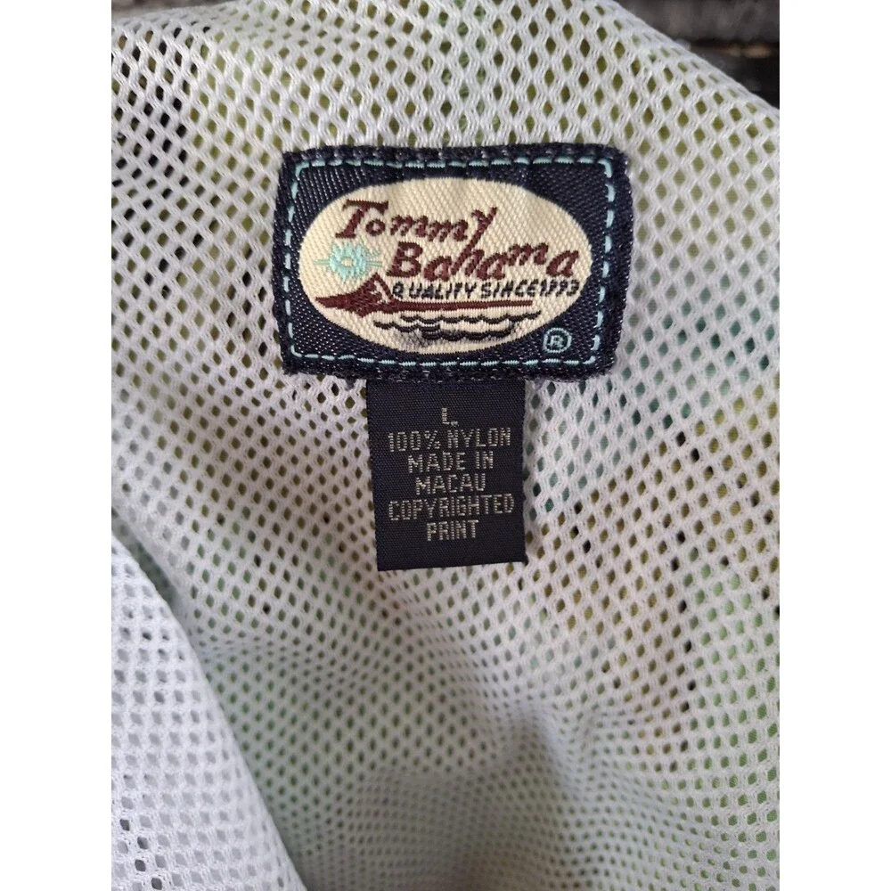 Tommy Bahama Swim Trunks Mens Large Toucan Lined Drawstring Pool Beach Pockets